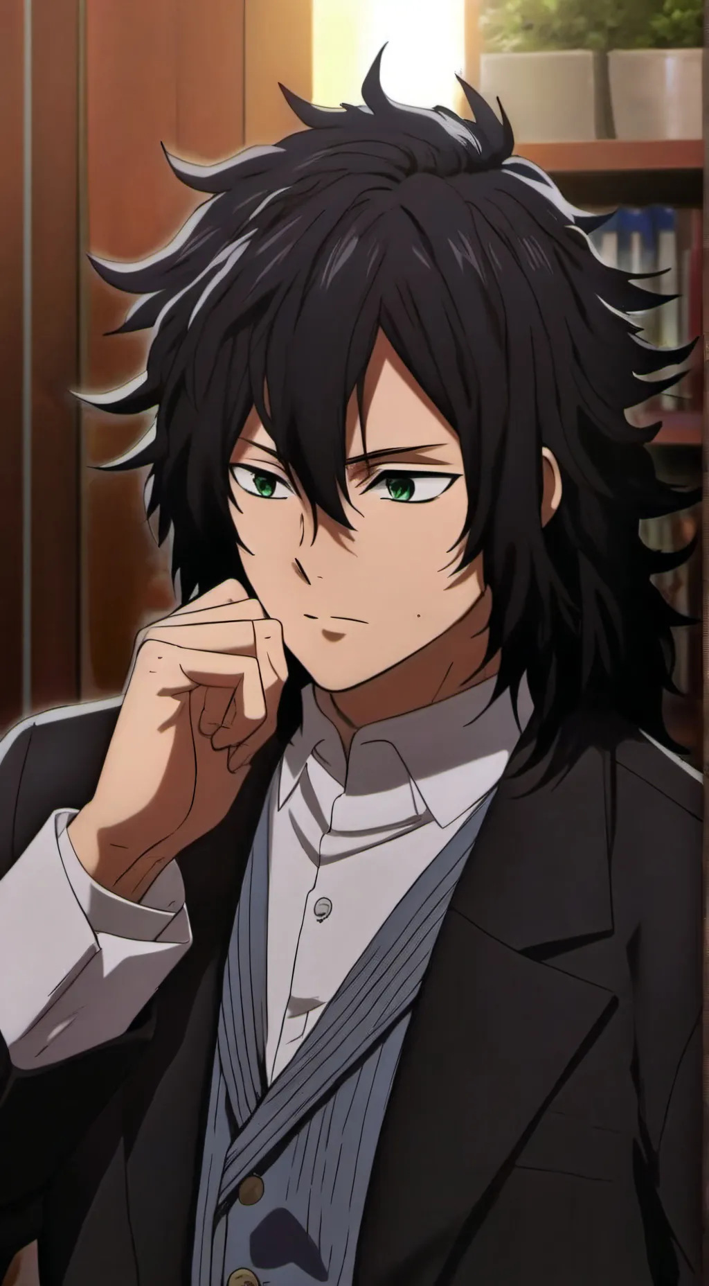 ai character: mha Aizawa  background