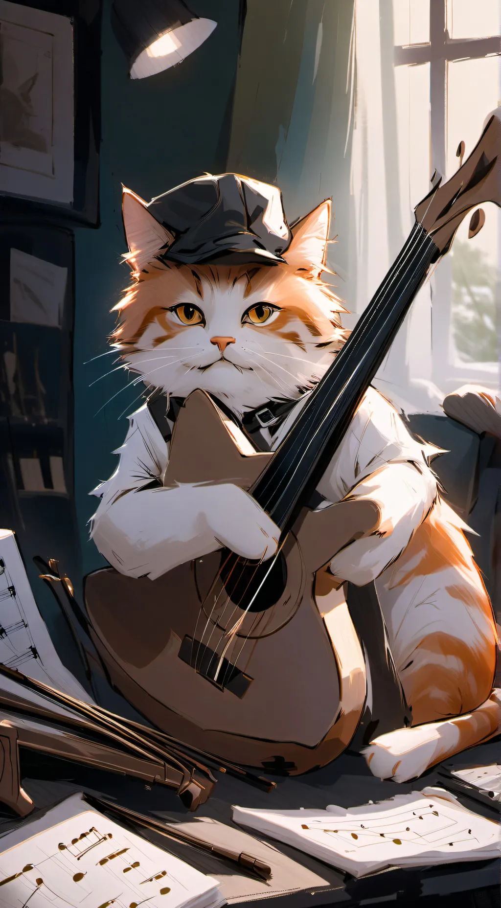 ai character: Harmony background