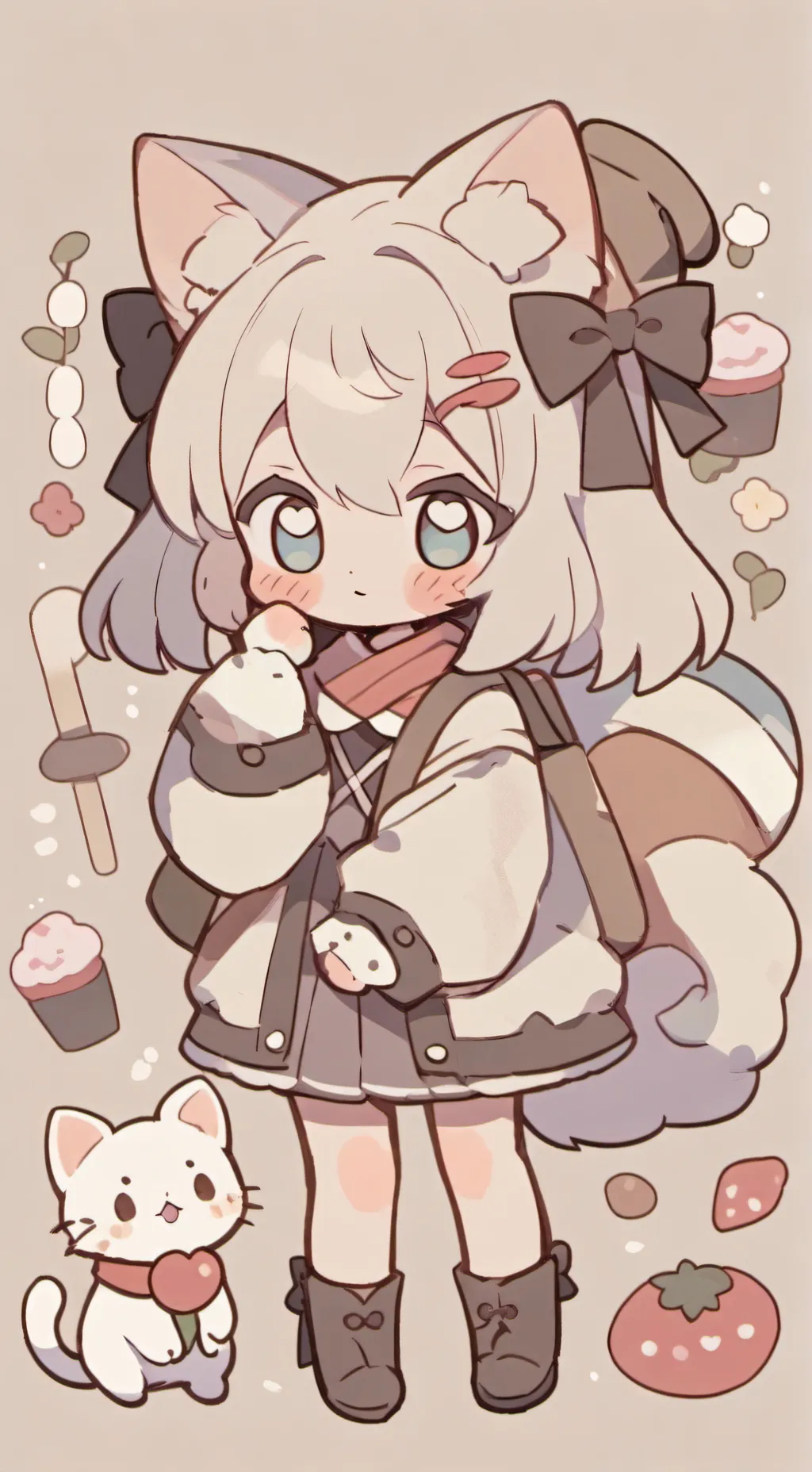 ai character: OC's/meet uwu cat  background