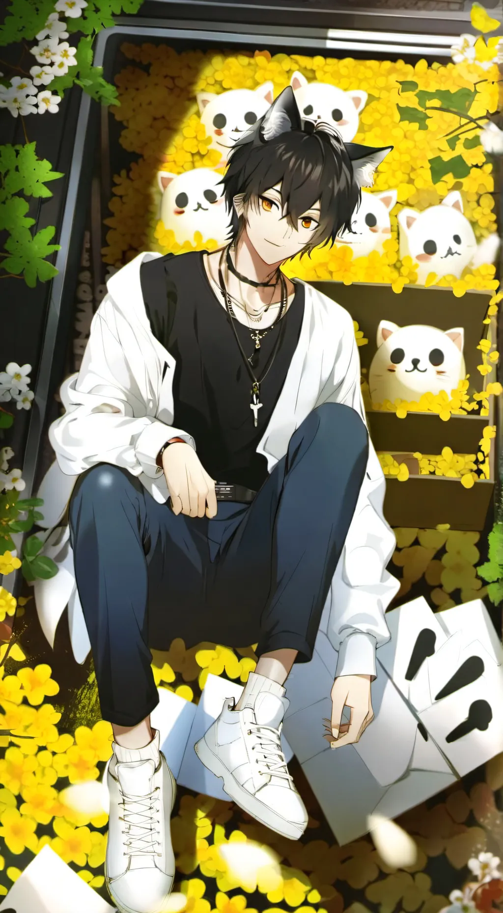 ai character: Shadow  background
