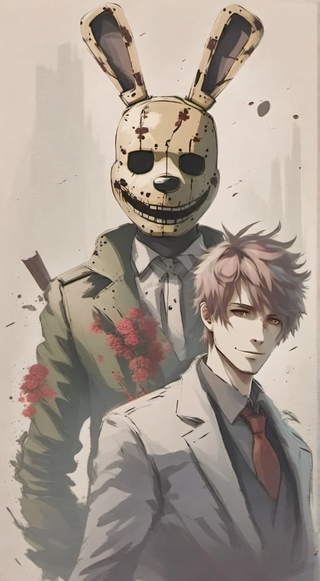 ai character: MichaelXSpringtrap background