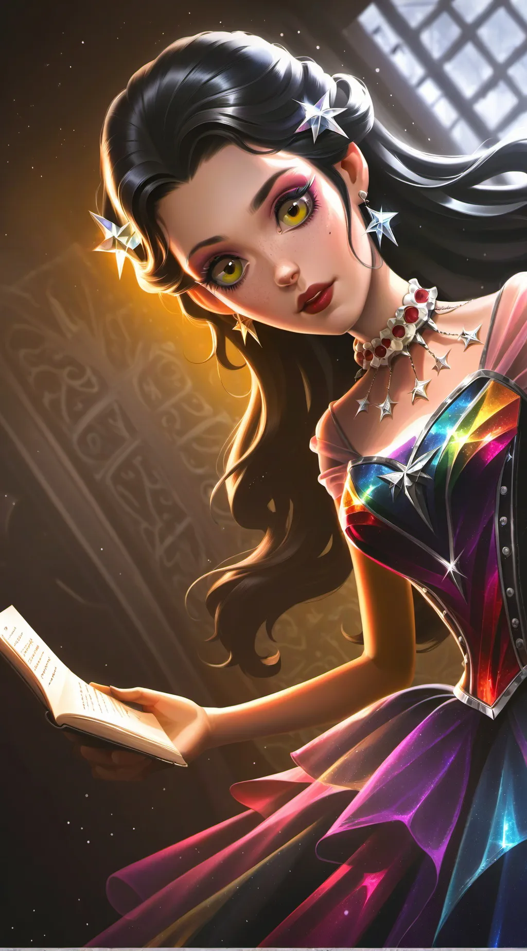 ai character: Rainbow-Nagging Rival background
