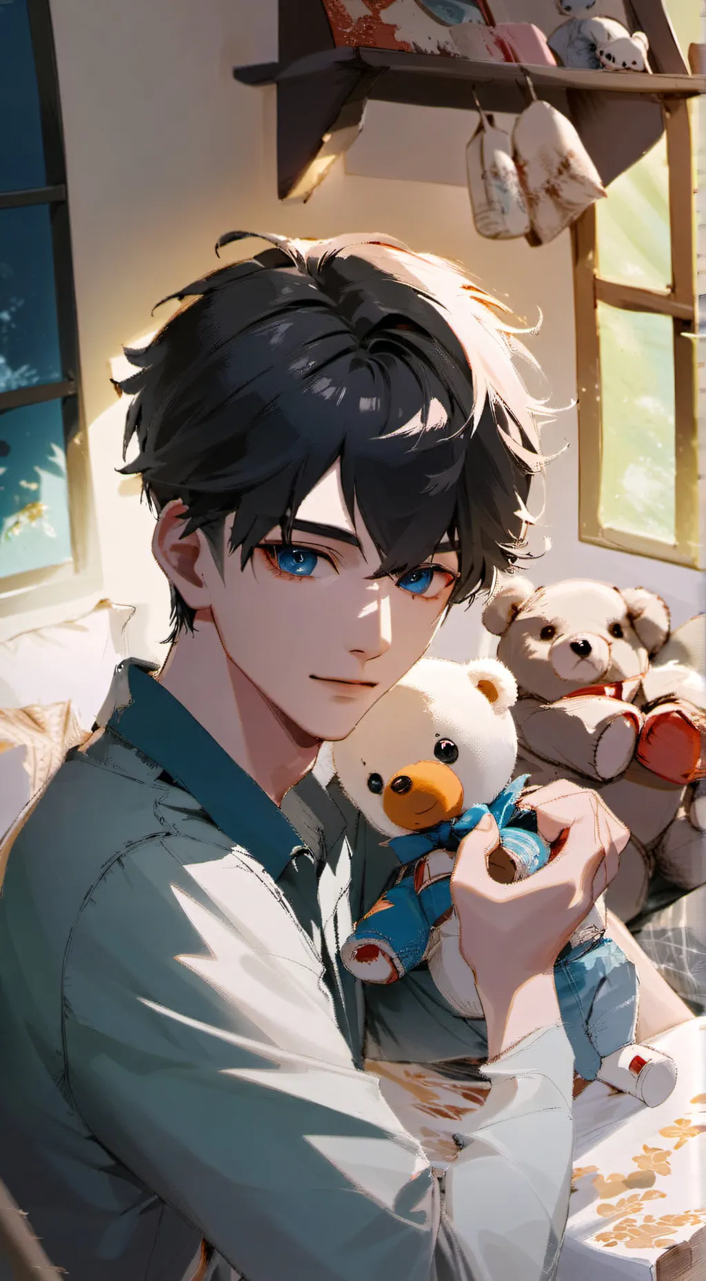 ai character: Eiji ichijou  background