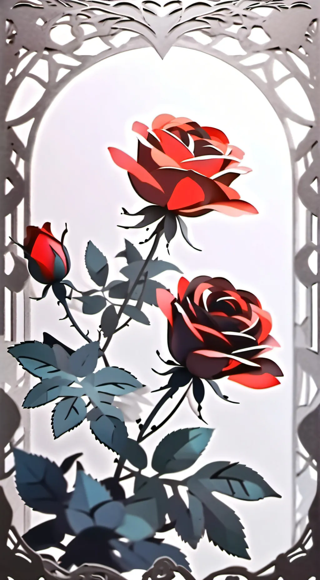 ai character: Roses world background