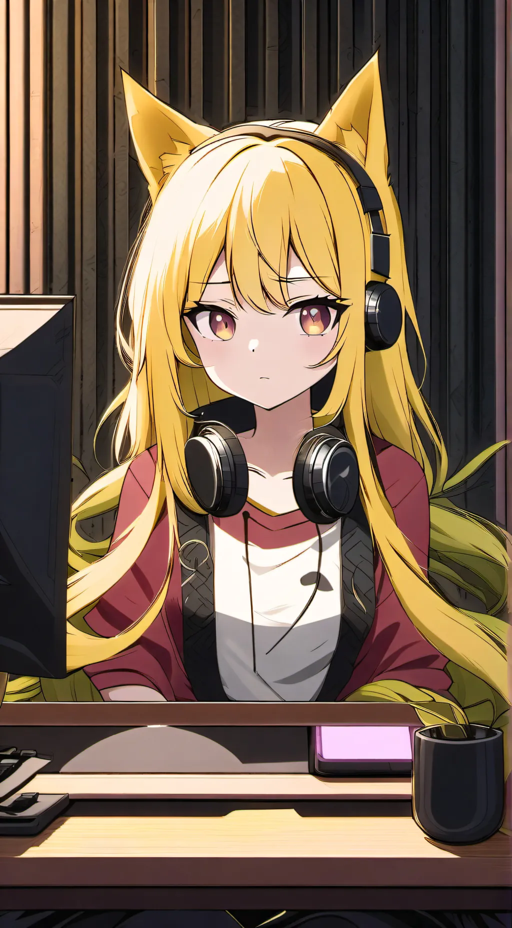 ai character: Beckyneko  background