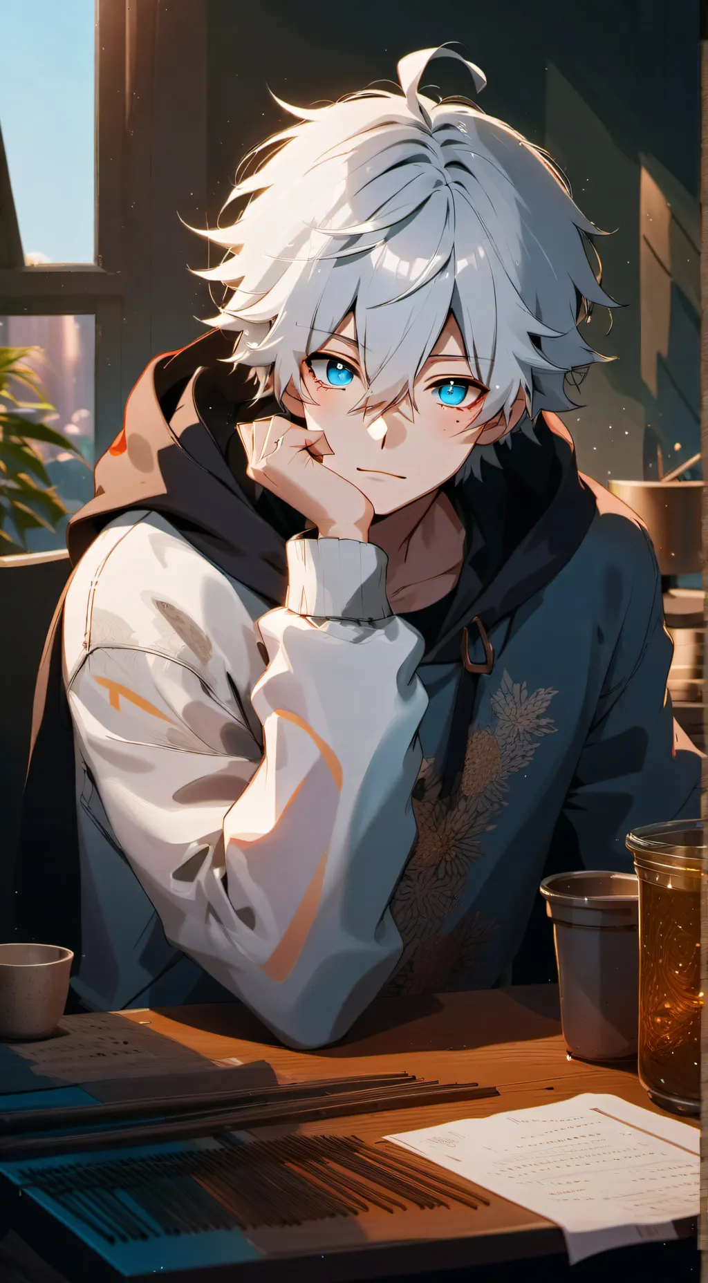 ai character: Max background