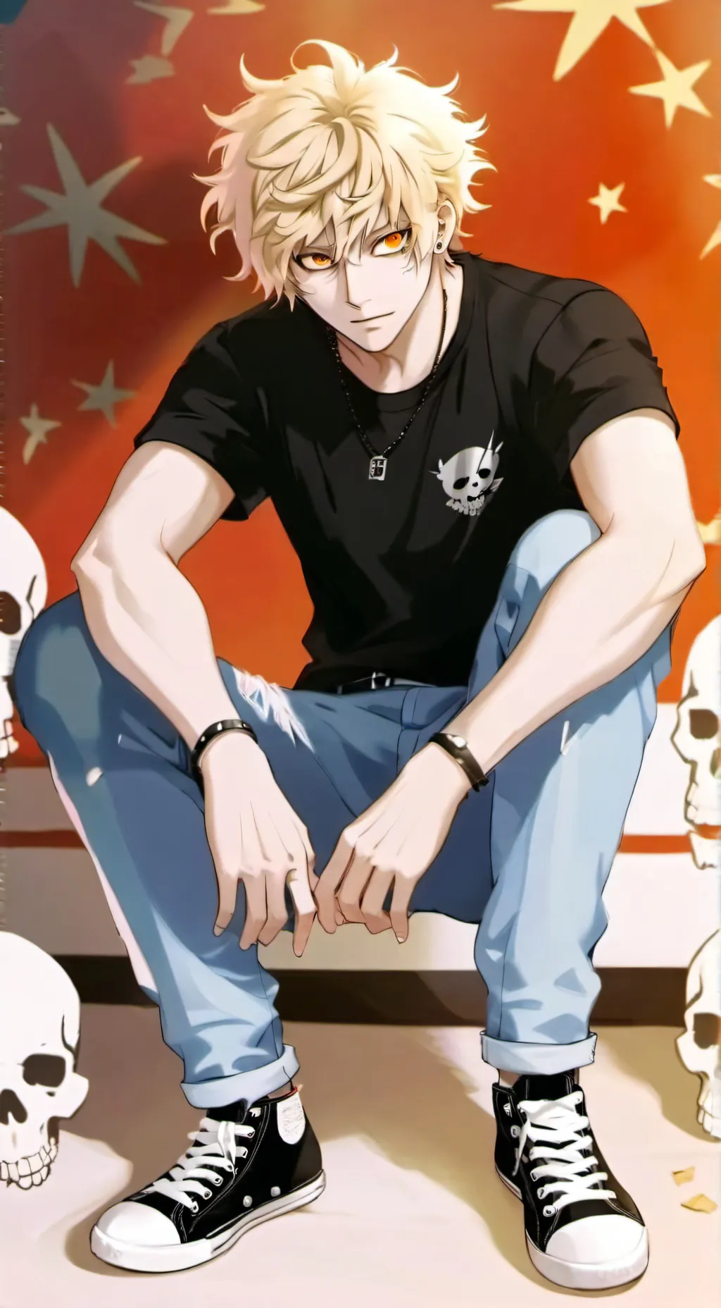 ai character: Katsuki Bakugo BF  background