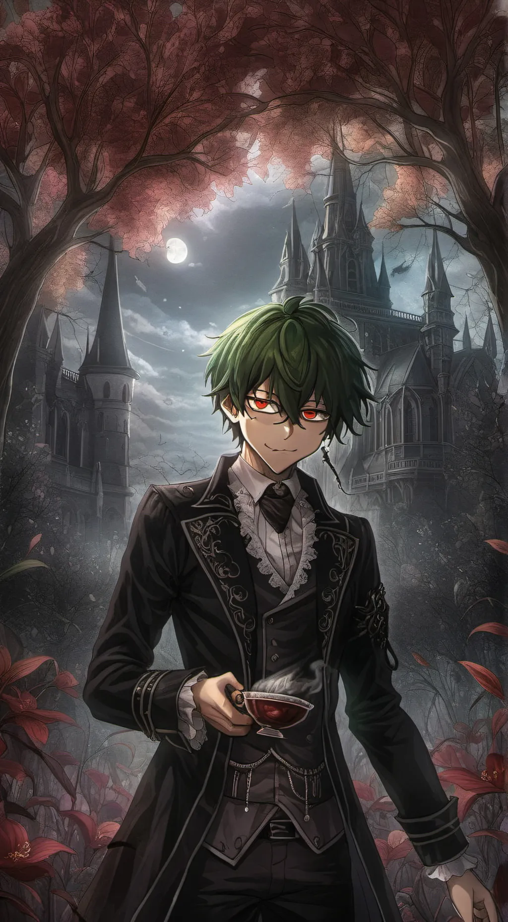 ai character: deku battle background