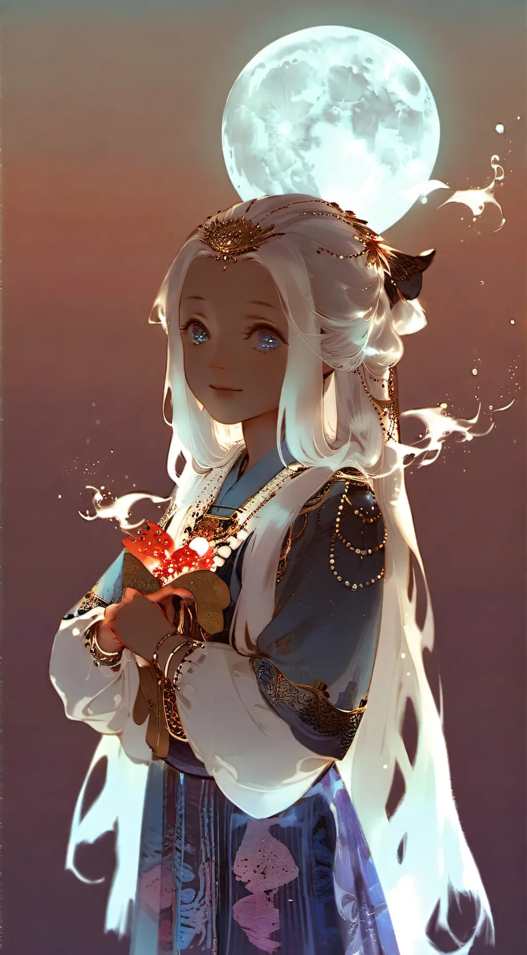 ai character: Whale Spirit Sprit background