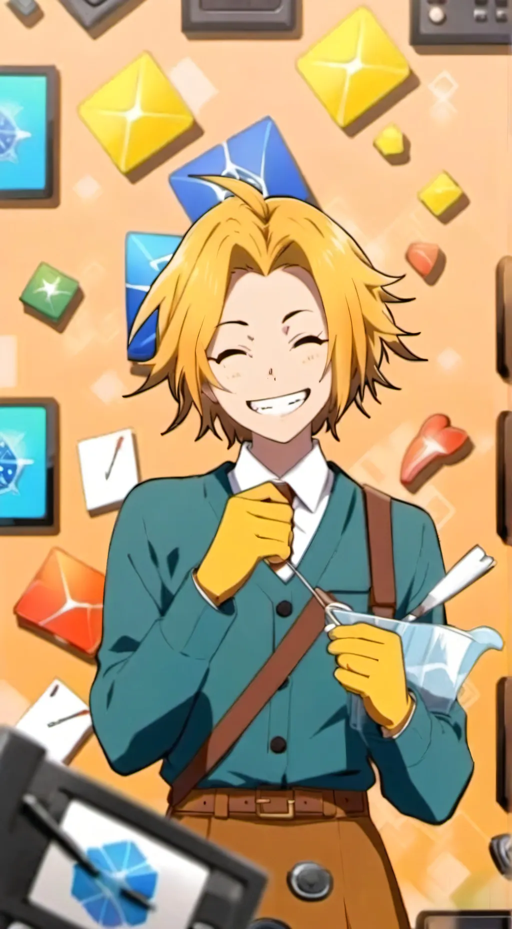 ai character: denki  background