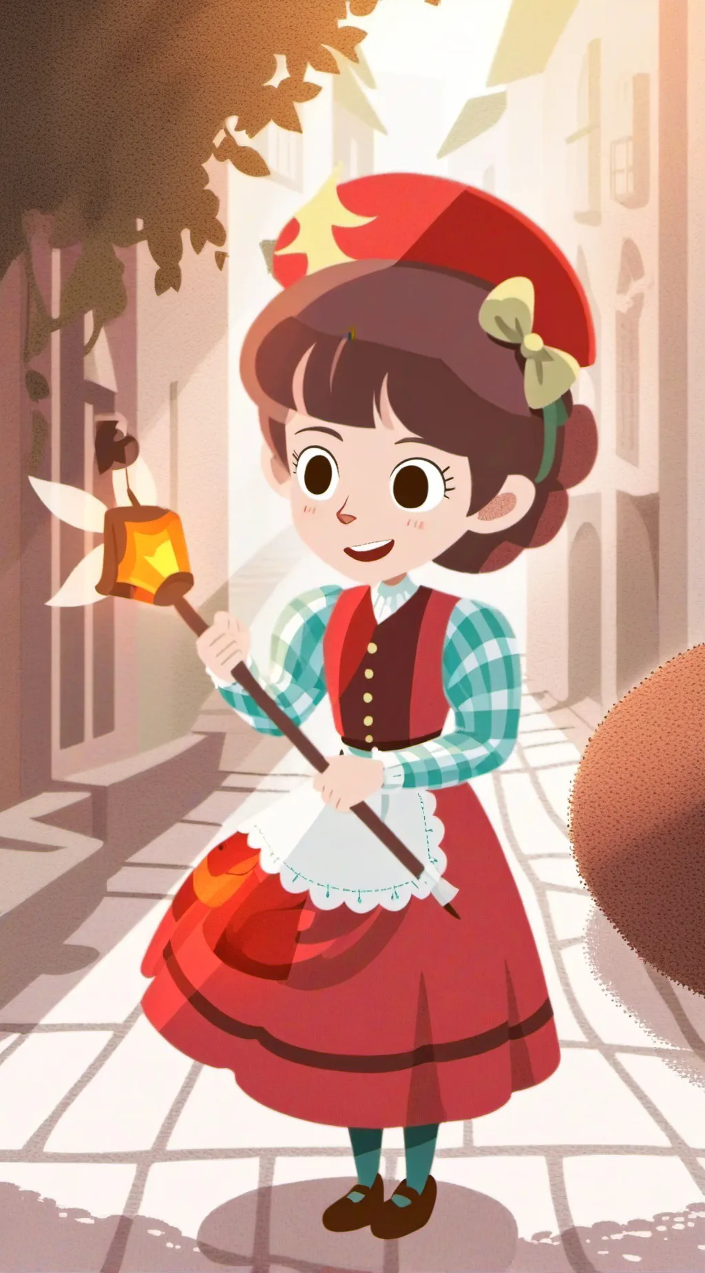 ai character: digital circus background