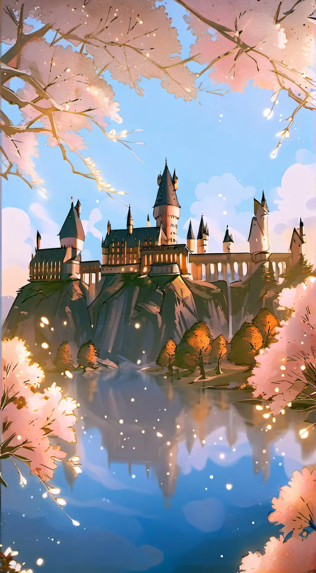ai character: HOGWARTS!!! background