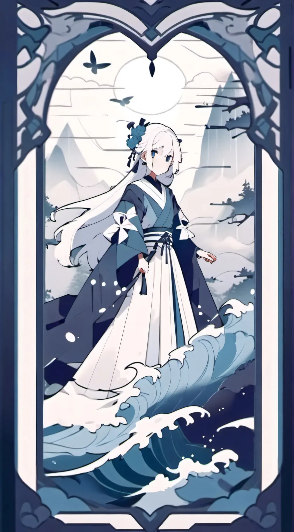 ai character: II Shampoo background