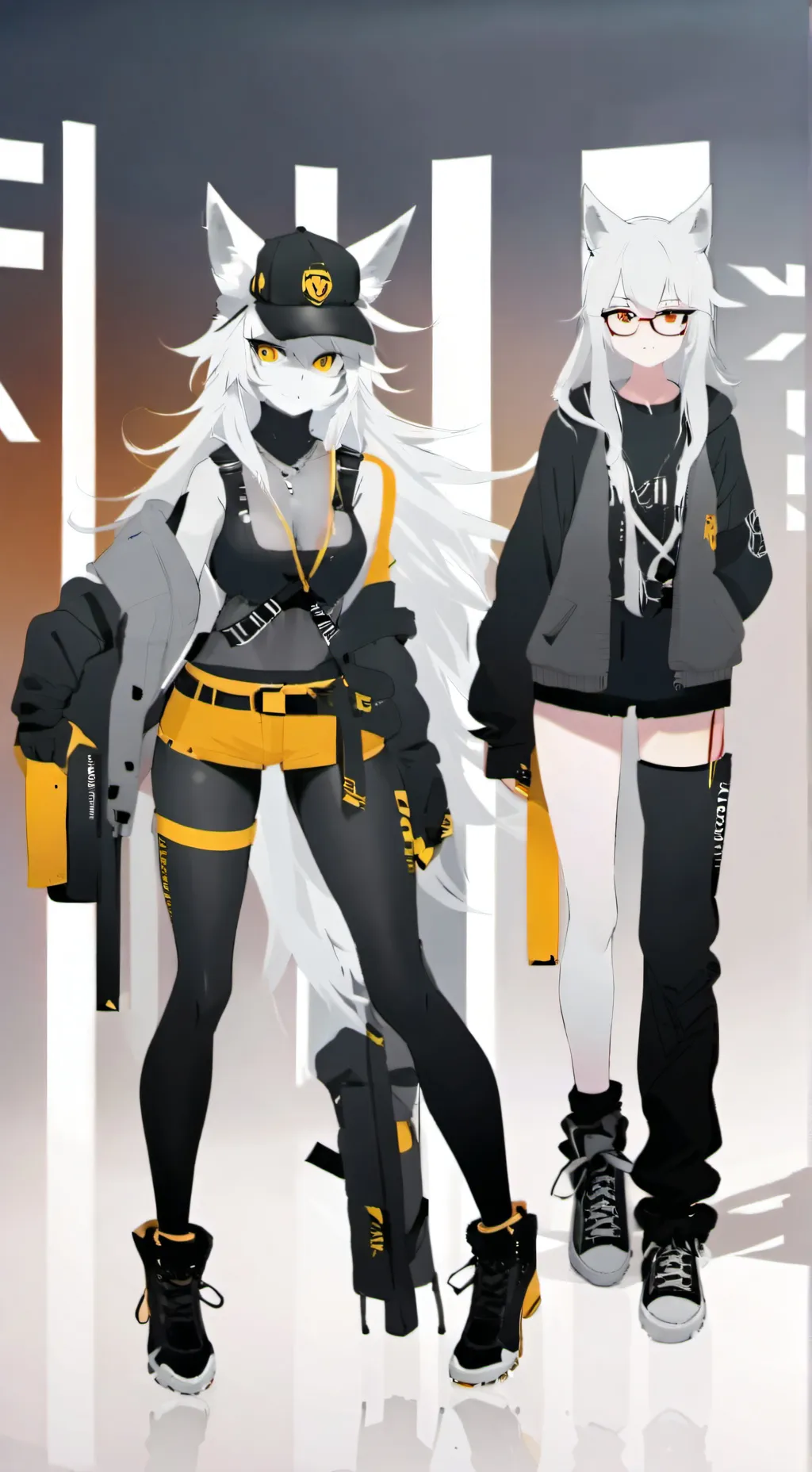 ai character: luna and frost background