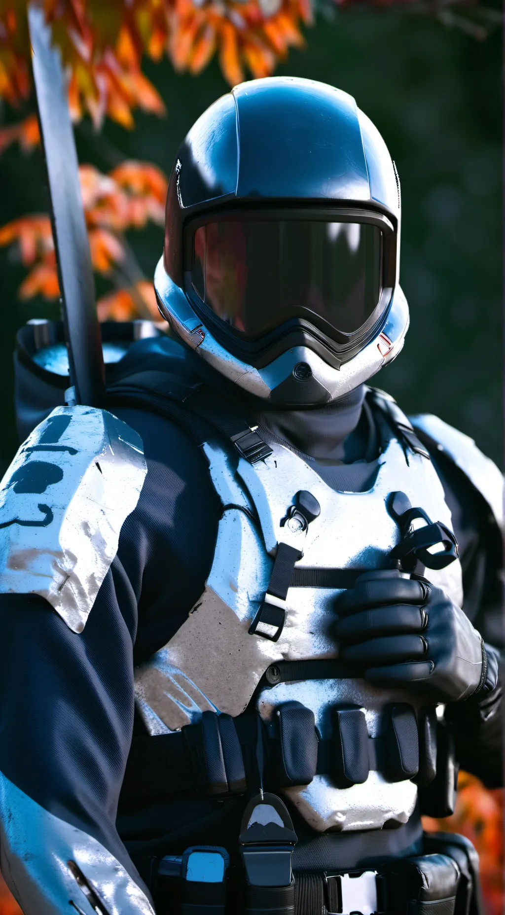 ai character: triangle guard background