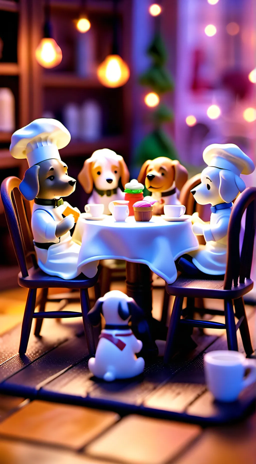ai character: Dandys dog shop au background