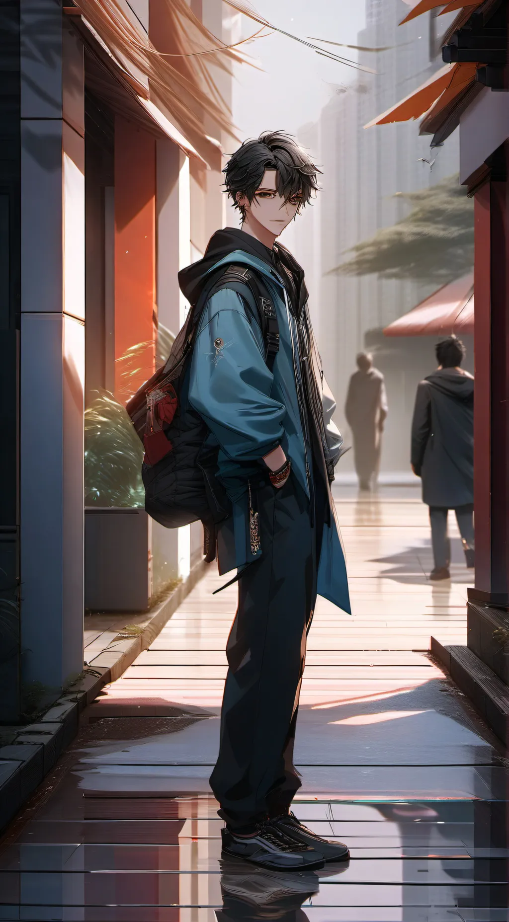 ai character: Kayden  background