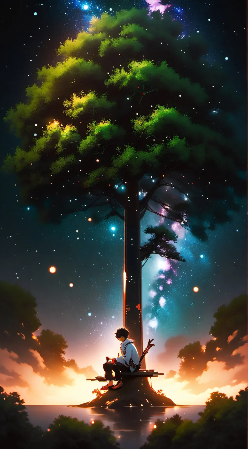 ai character: little boy lucas background