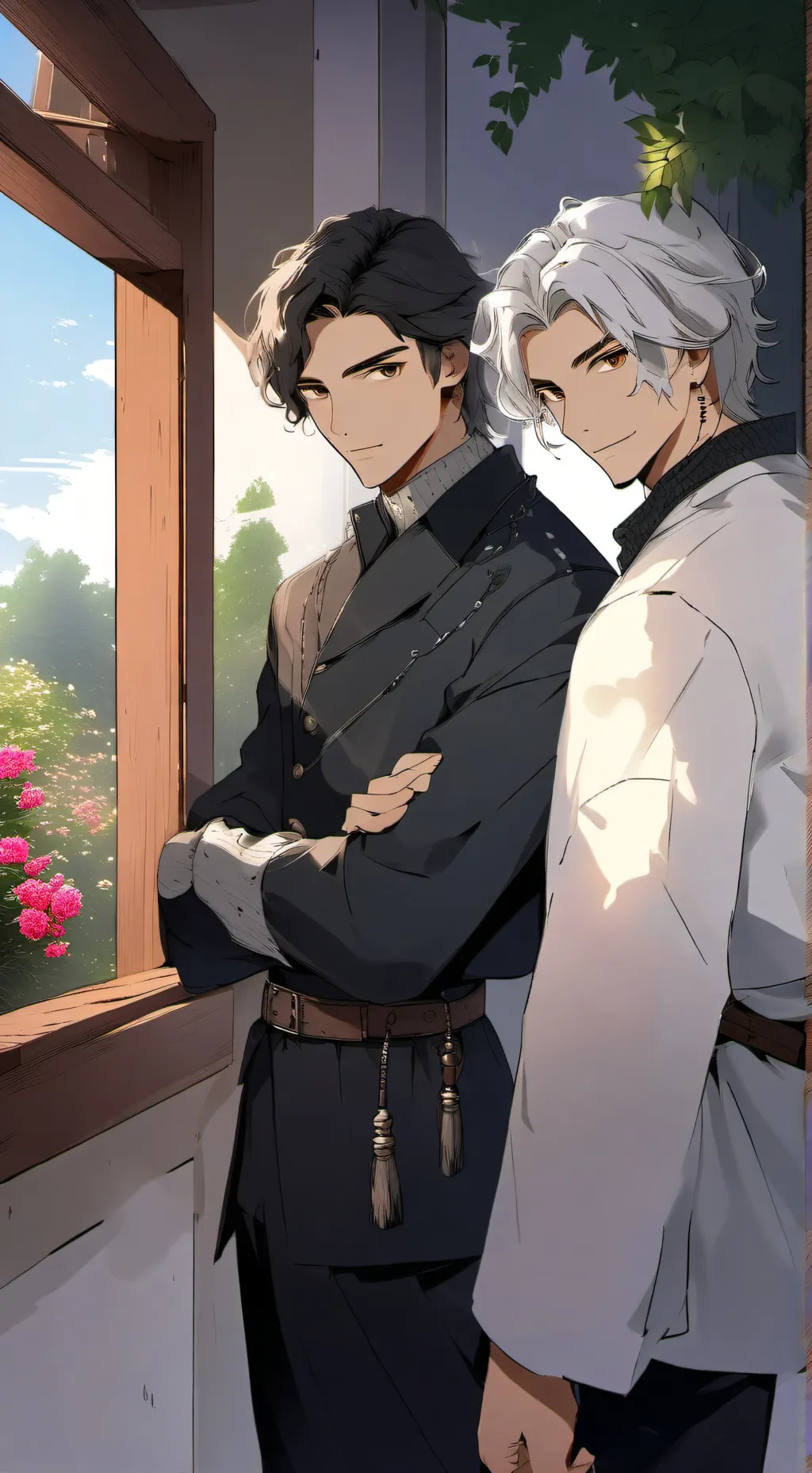 ai character: Asher and Tate background