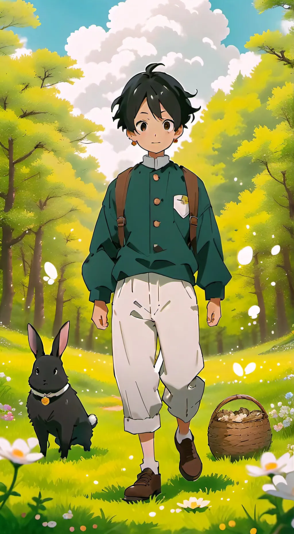 ai character: Pâque MHA🐣🐰🐇🥚🍫 background