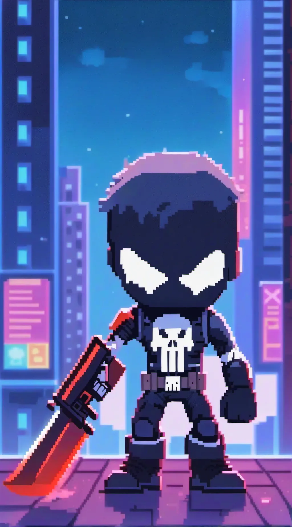 ai character: punisher  background