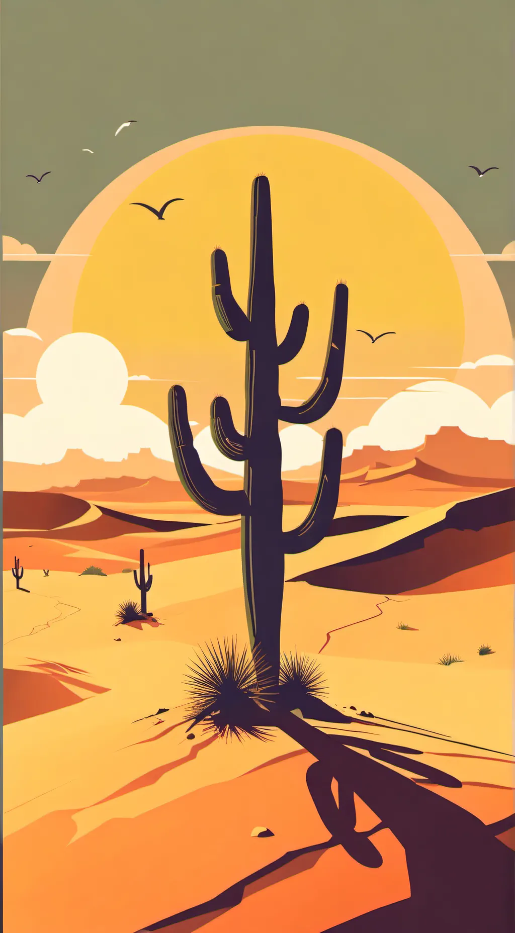 ai character: Desert of bandit background