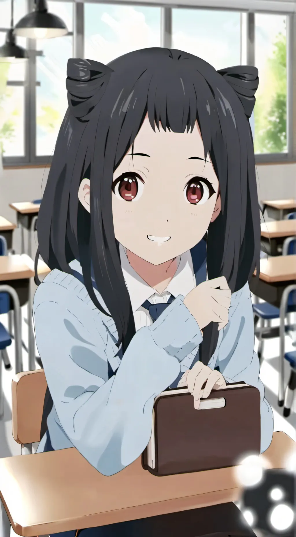 ai character: classroom  background