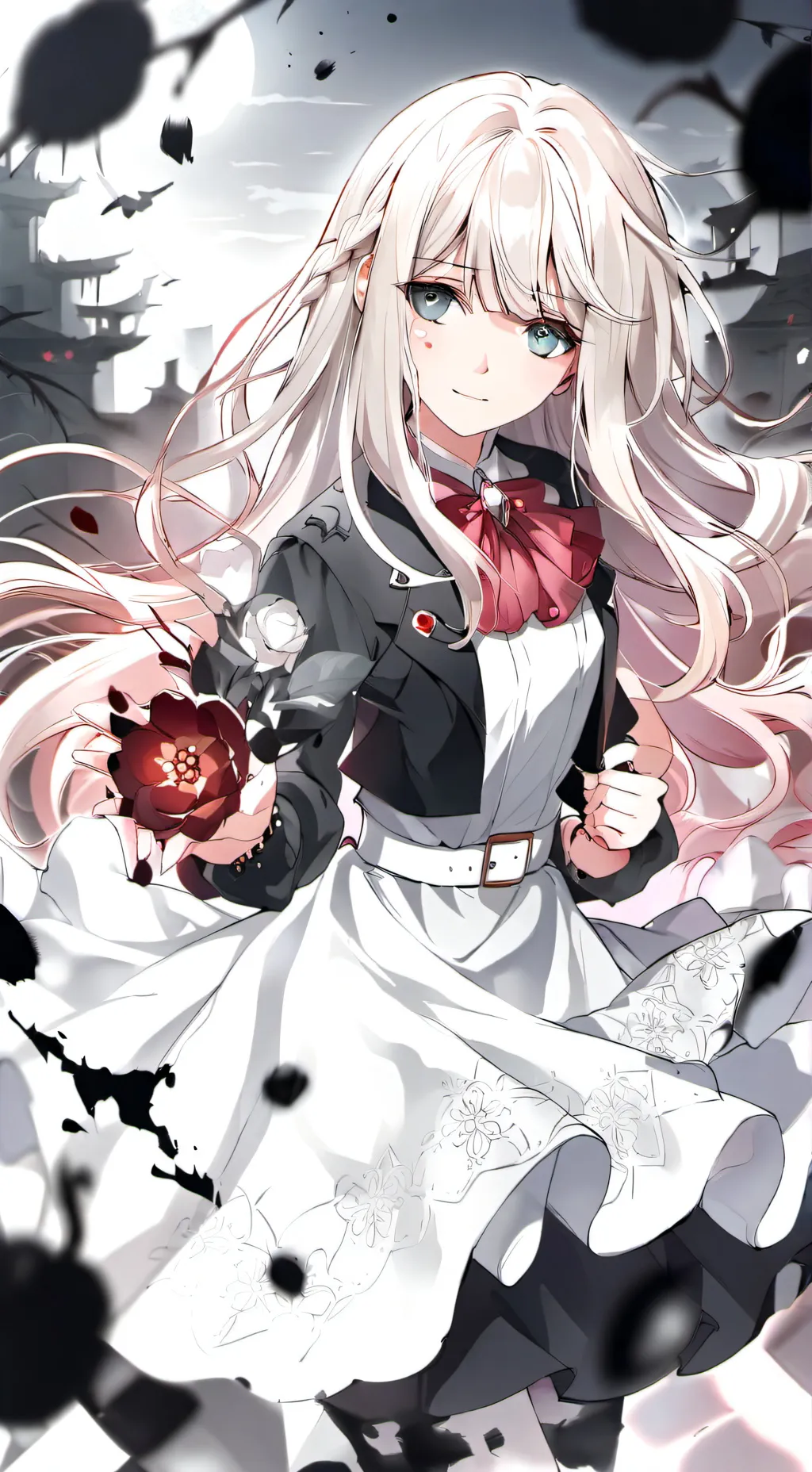 ai character: Aya Solan  background