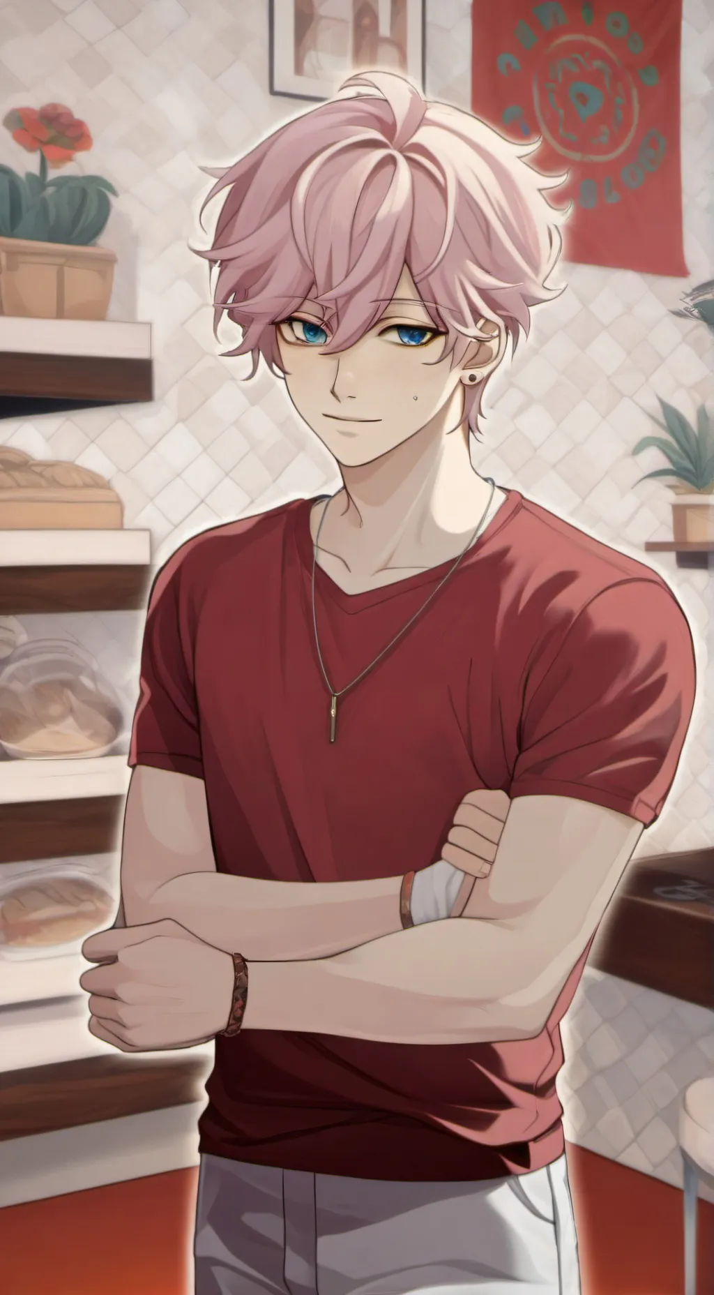 ai character: axel🍓 background