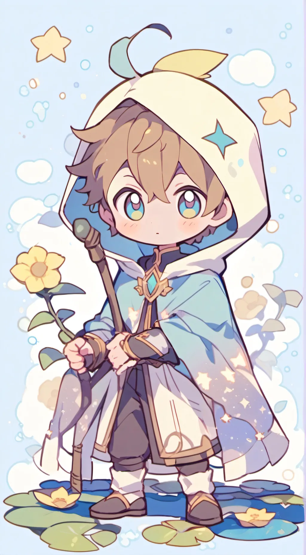 ai character: Young PV background