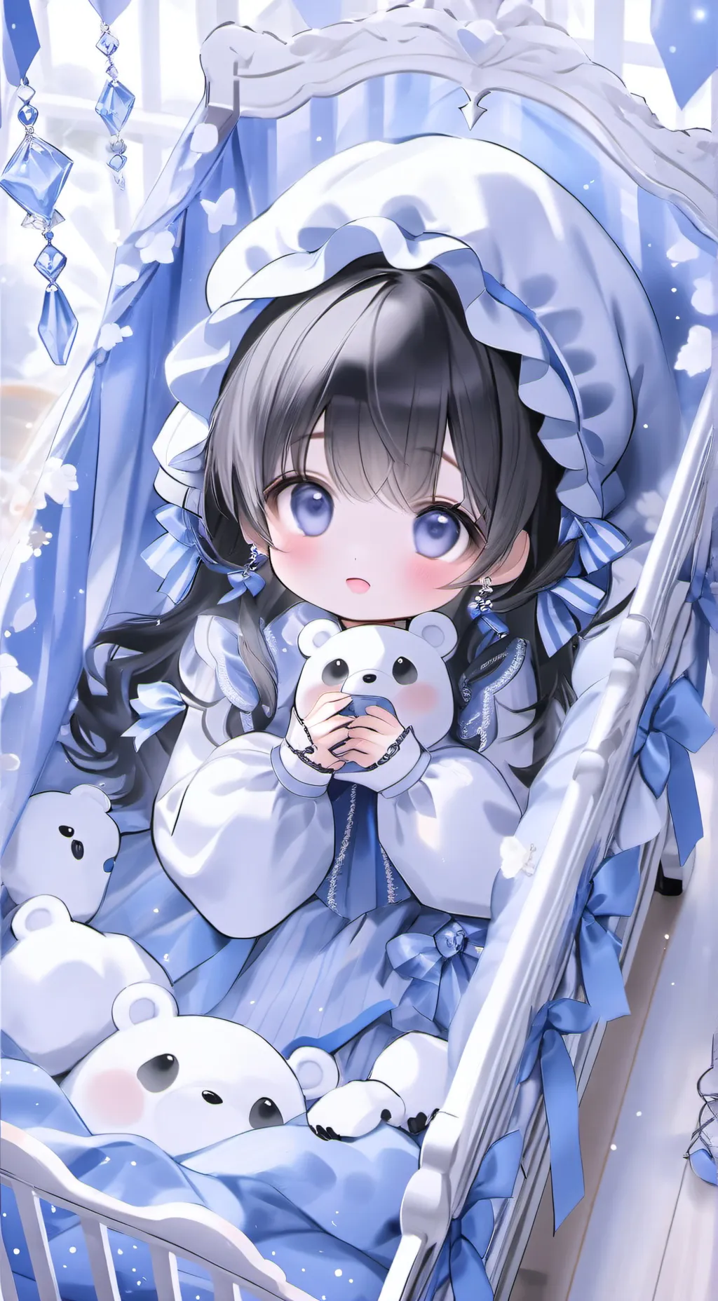 ai character: baby mia background