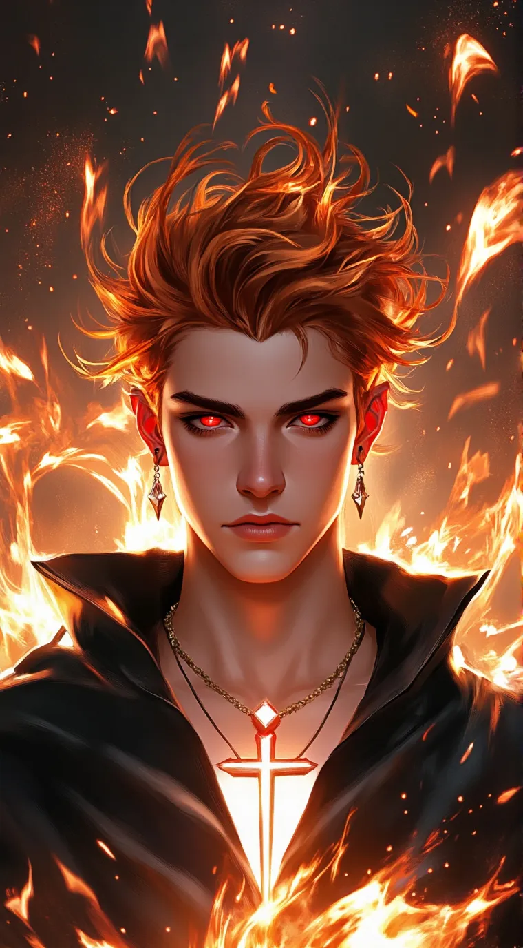 ai character: Fire Preacher  background