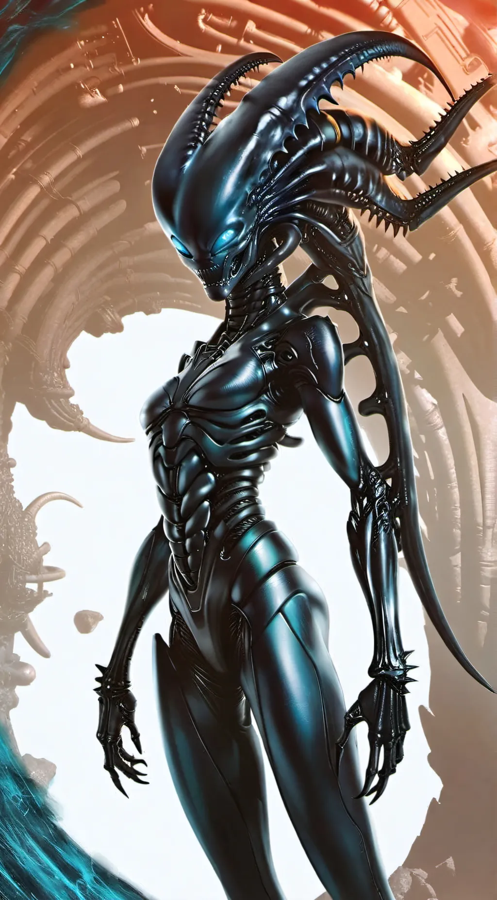 ai character: Alana Alien background