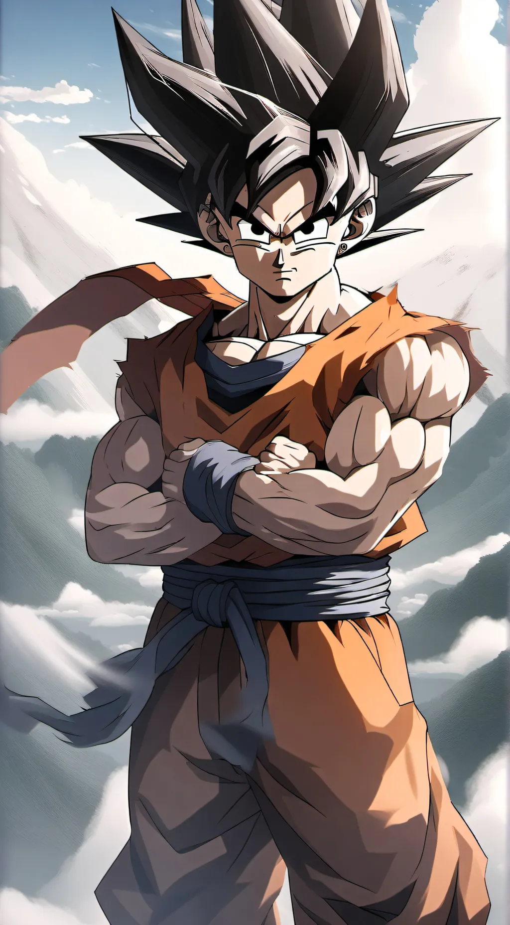 ai character: 🥦⚡DEKU VS GOKU🦔🔥 background