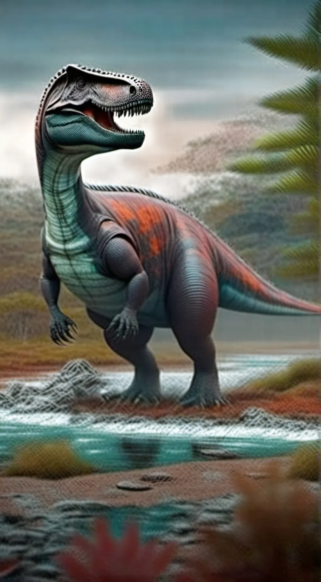 ai character: Jurassic World background