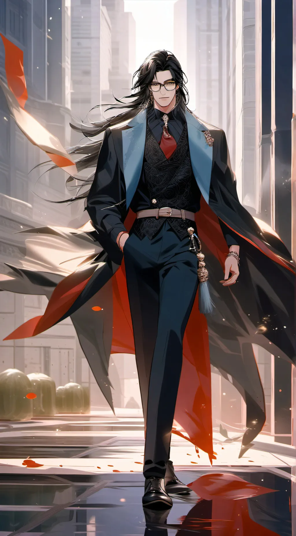 ai character: asher  background