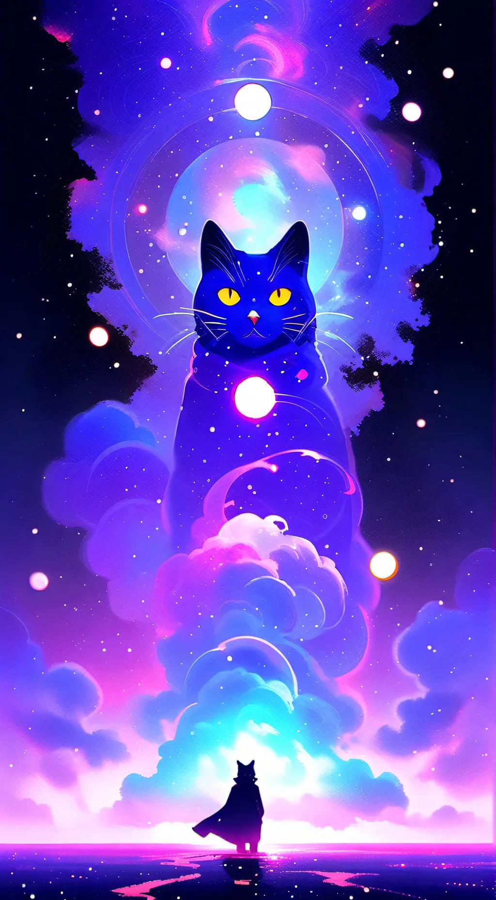 ai character: you became a cat background