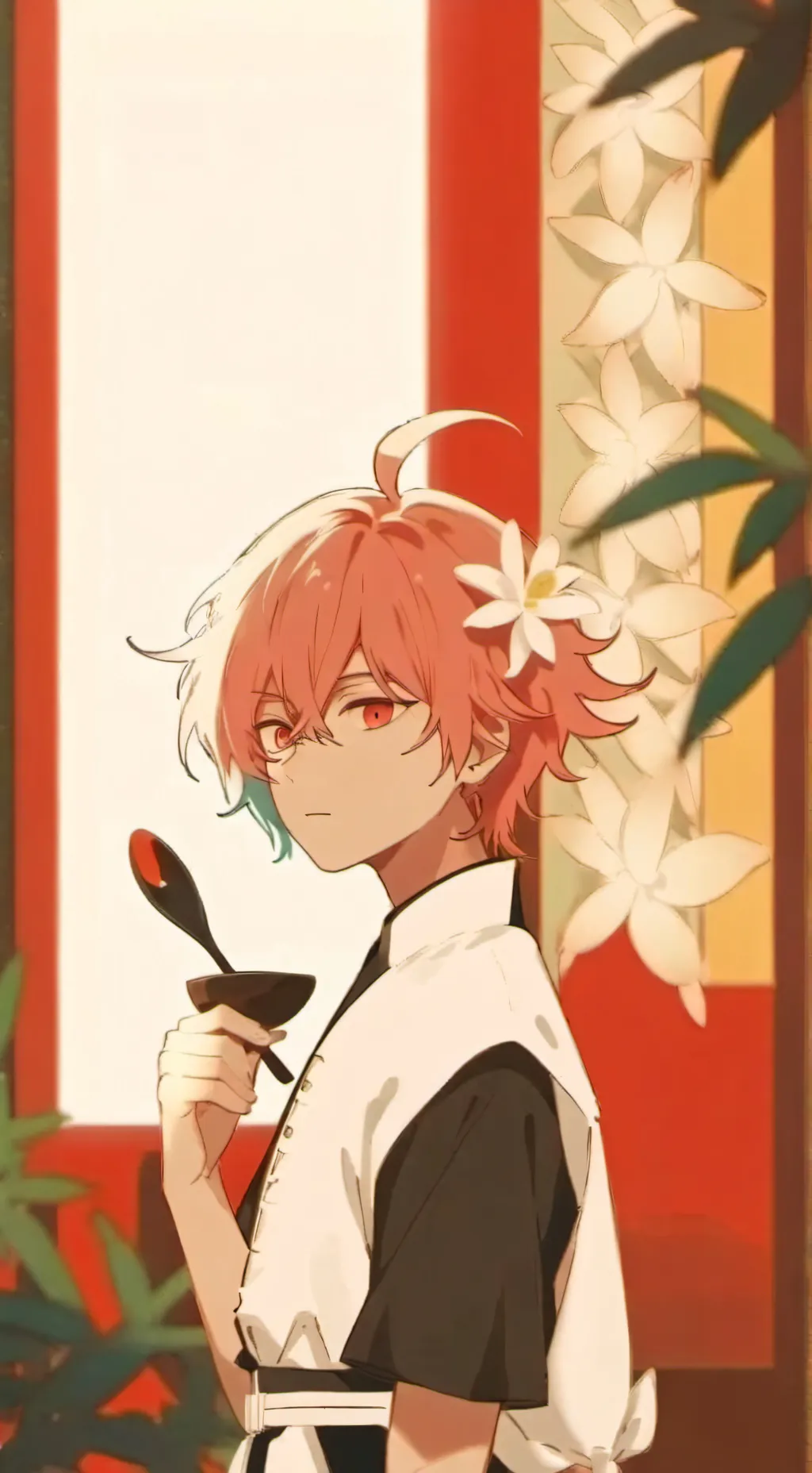 ai character: Shoto todoroki background