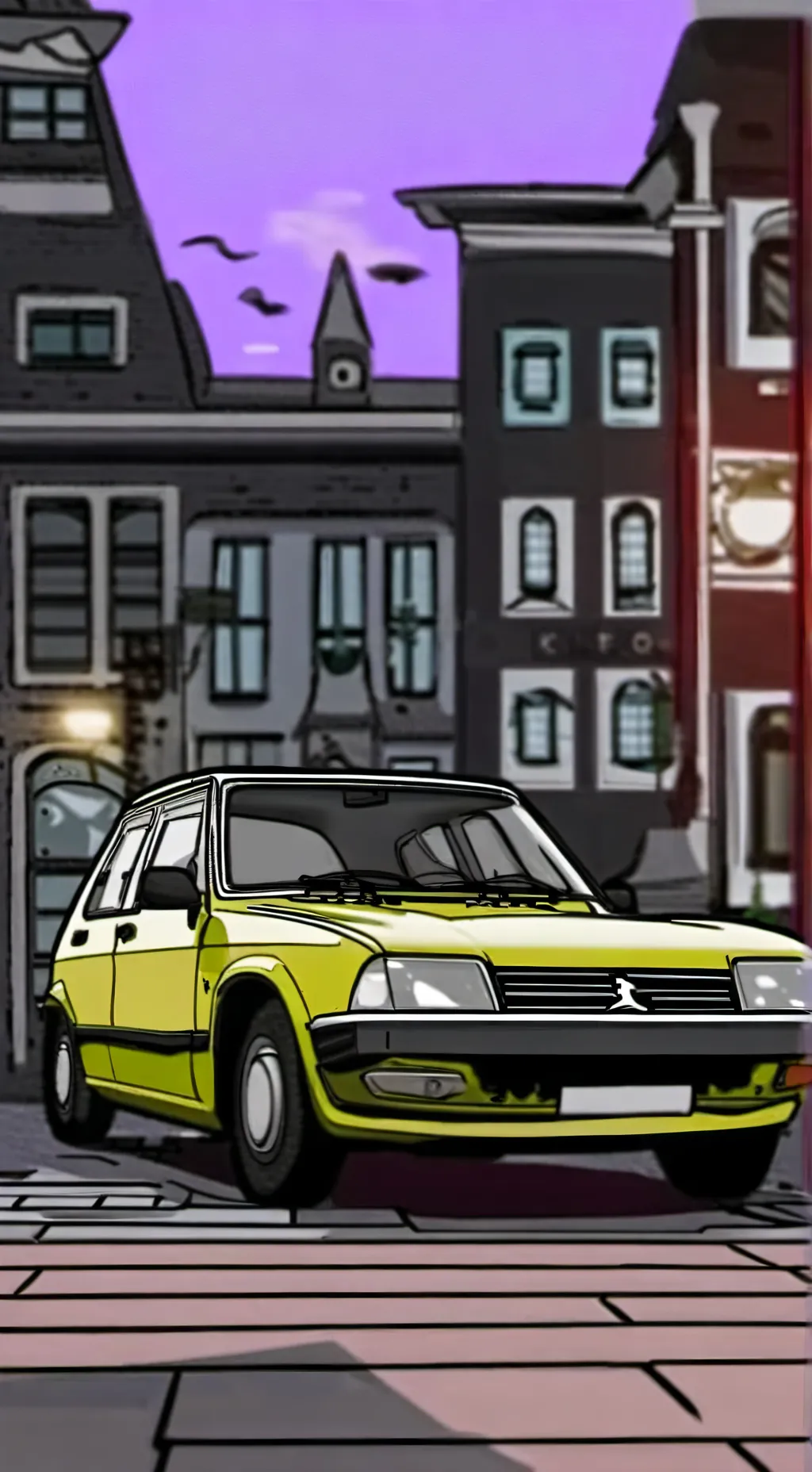 ai character: Peugeot 106 background