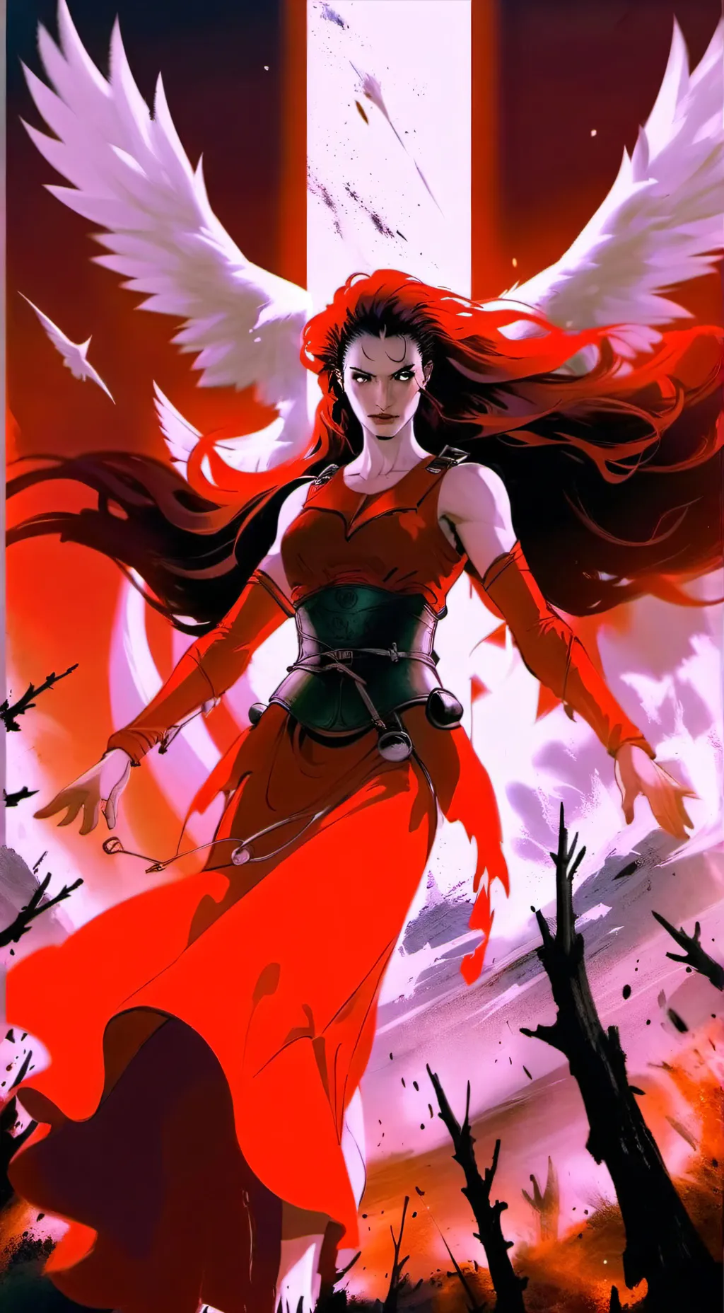 ai character: scarlet witch  background