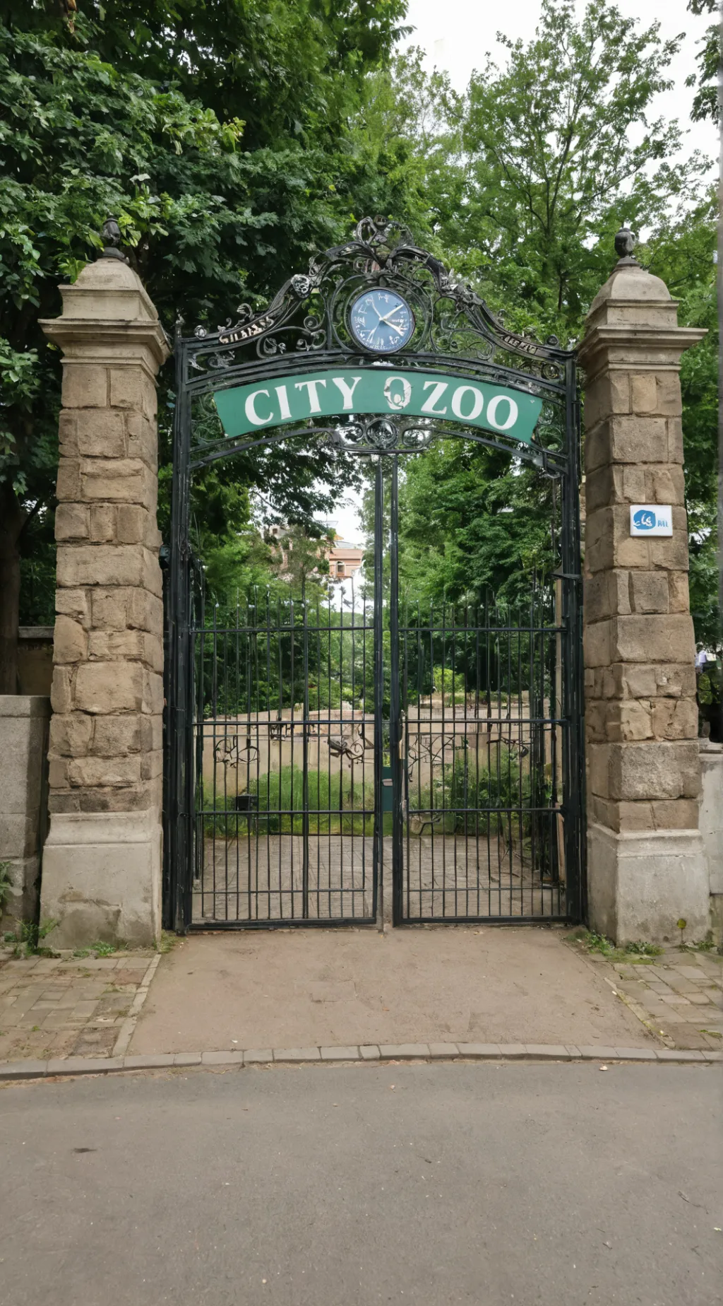 ai character: City Zoo background