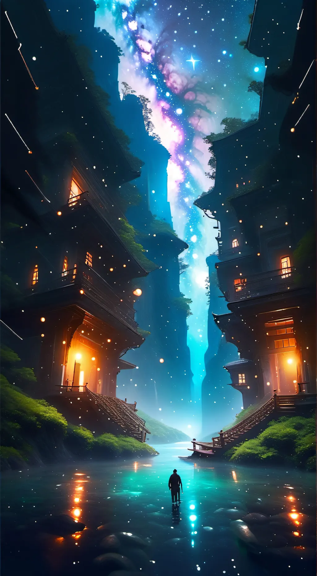 ai character: IM BACK background
