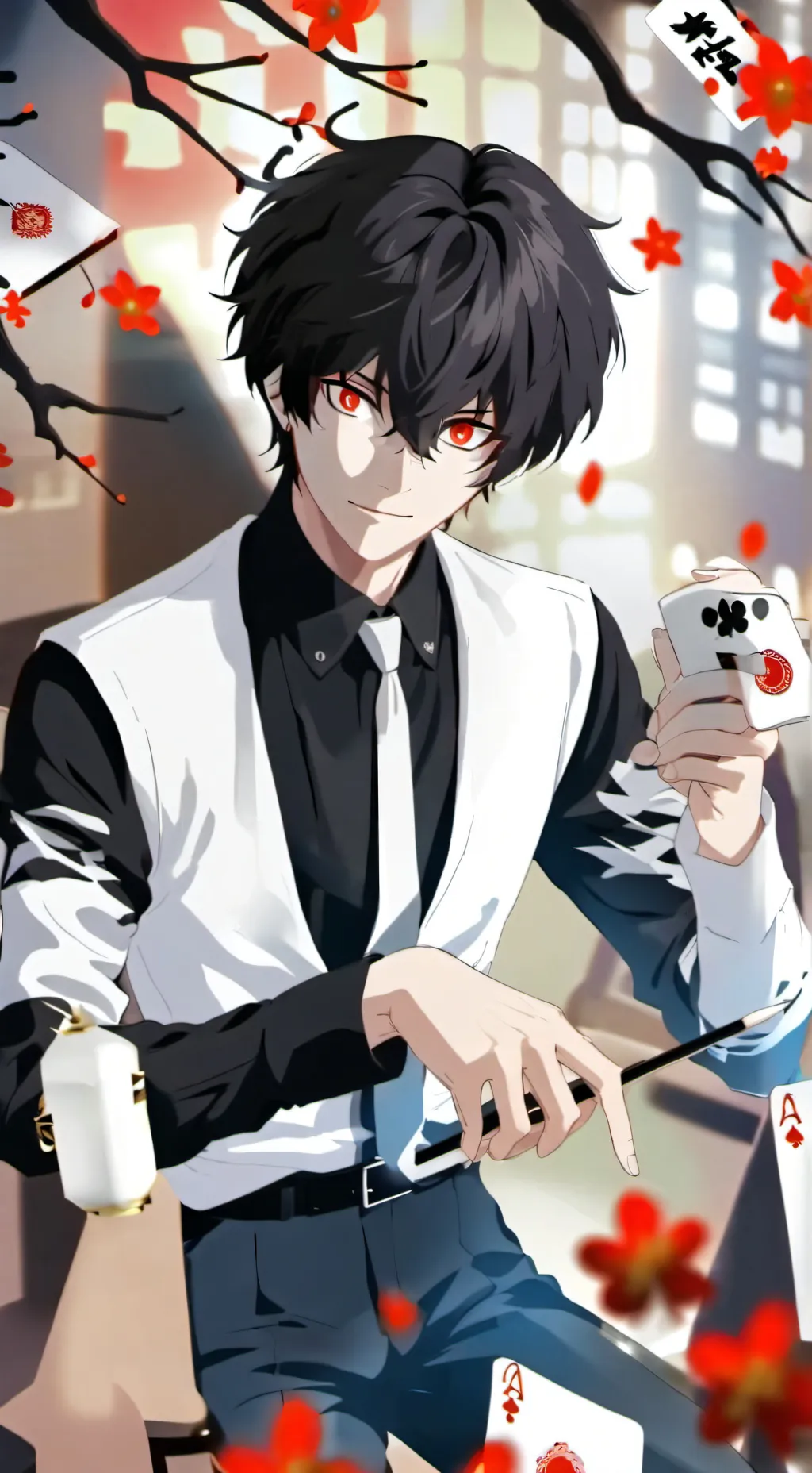 ai character: Joker persona 5 background
