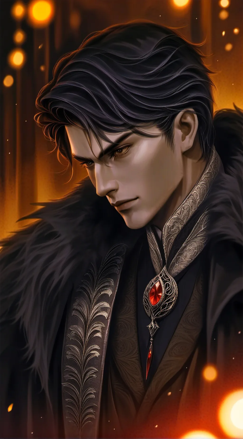 ai character: Lucifer  background