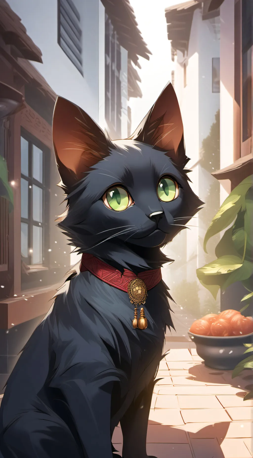ai character: 13 карт/ котик background