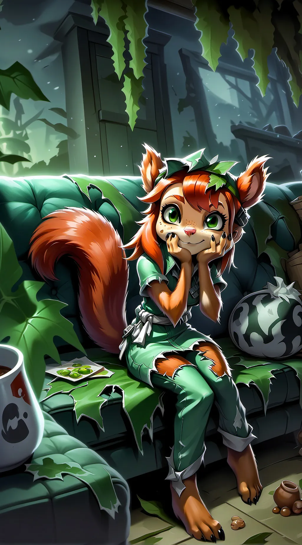 ai character: Scamper Treerat background