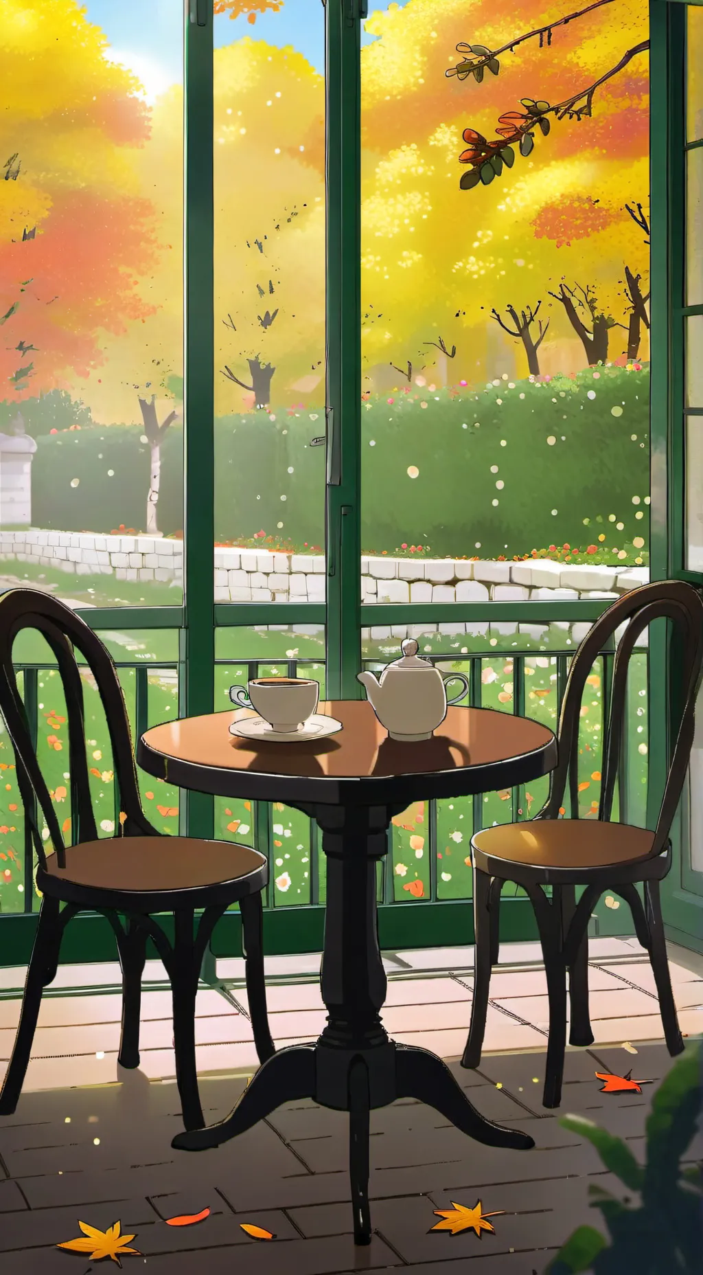 ai character: Coffee Café background