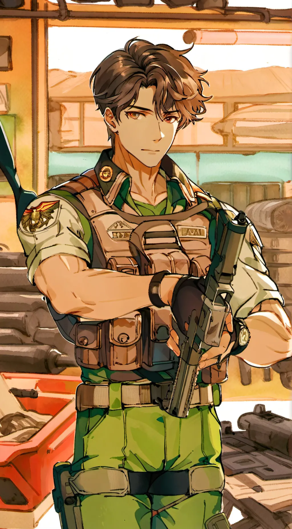 ai character: Adam  background