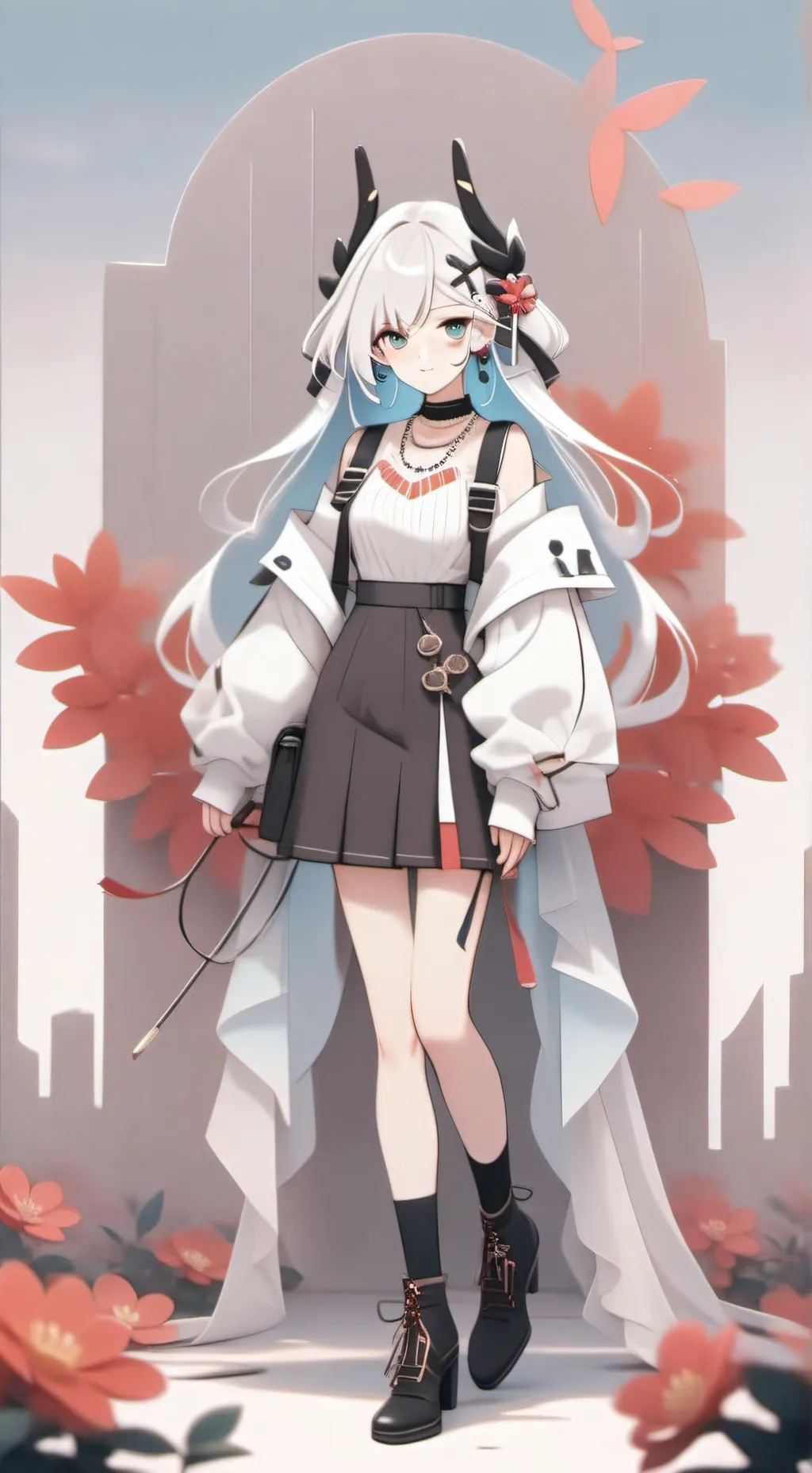 ai character: Weiss  background