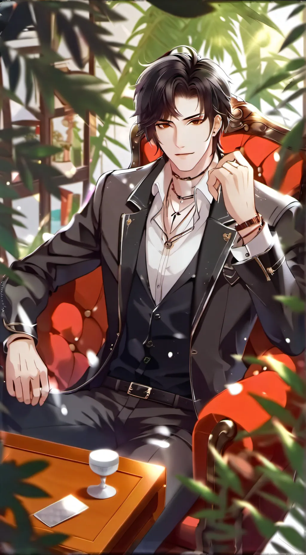 ai character: Aaron Blacke background